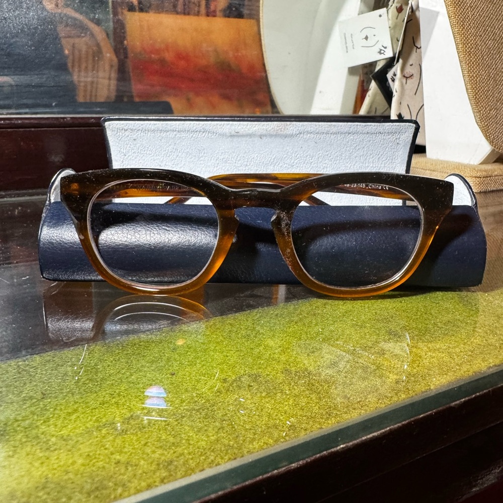 Warby Parker Brown Eyeglasses with Case